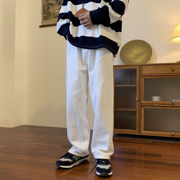 Aidase  Vintage Coffee Straight Jeans Men Loose Denim Trousers Neutral Jean Pants Streetwear Casual Wide Leg Jeans Man Women Baggy Denim aidase-shop